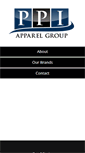 Mobile Screenshot of ppiapparel.com